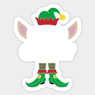 I'm The Funny Gigi Christmas Elf Sticker